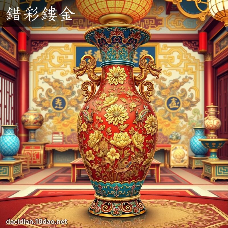 錯彩鏤金 - 國語大辭典配圖