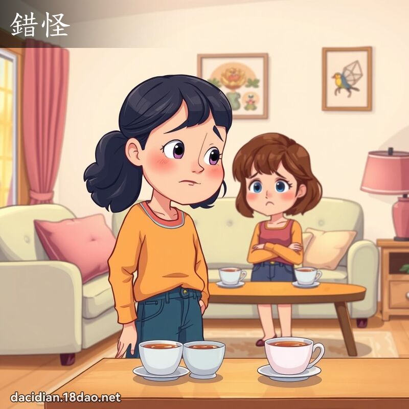 錯怪 - 國語大辭典配圖