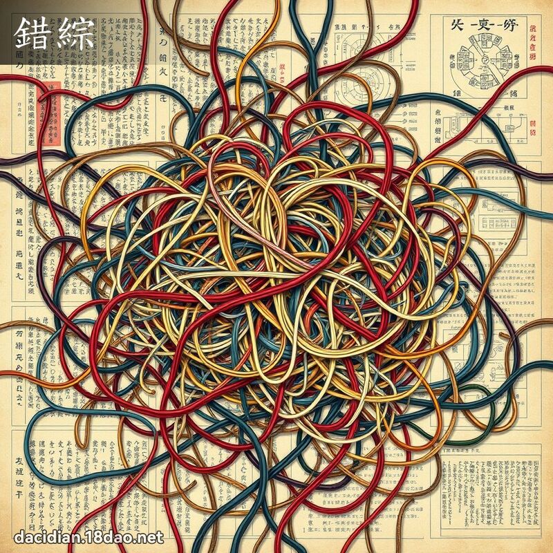 錯綜 - 國語大辭典配圖