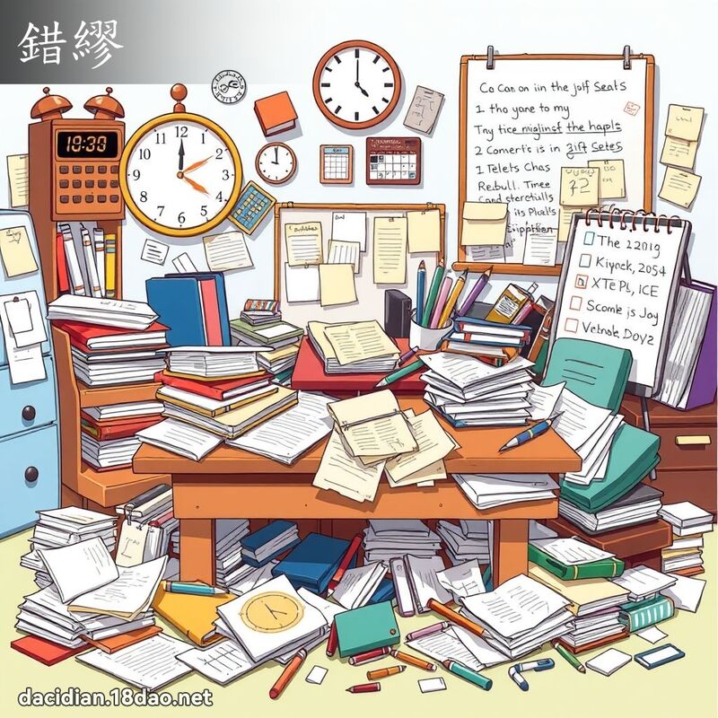 错繆 - 国语大辞典配图