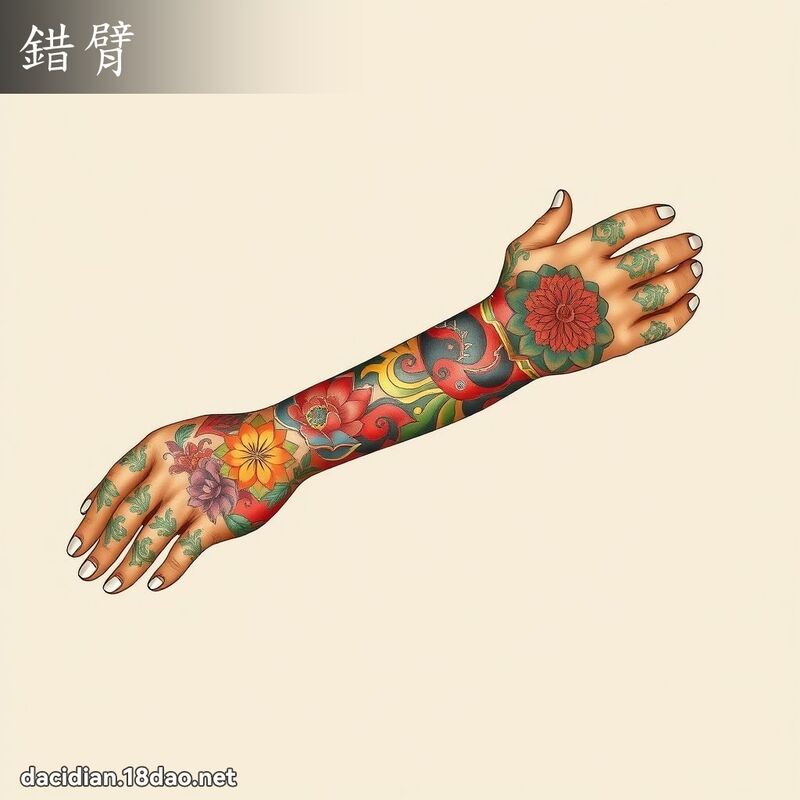 错臂 - 国语大辞典配图