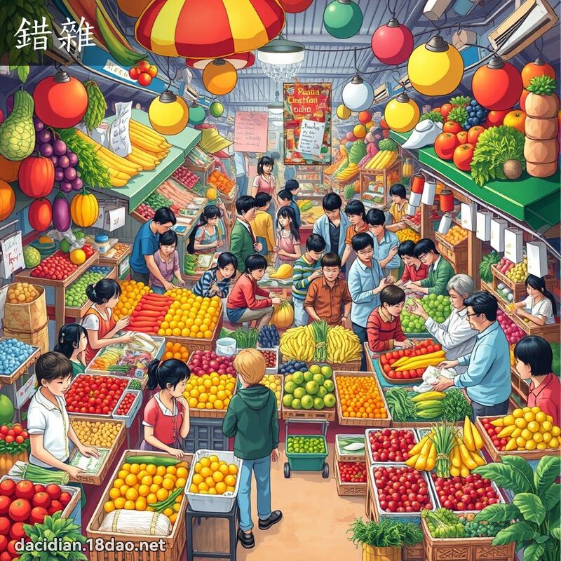 錯雜 - 國語大辭典配圖