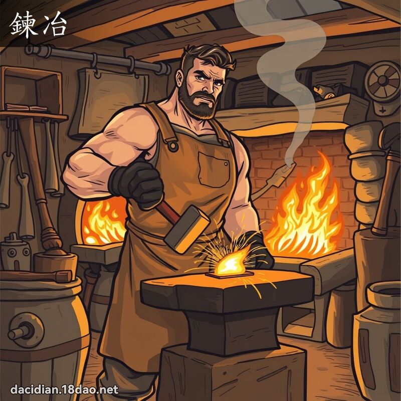 鍊冶 - 國語大辭典配圖