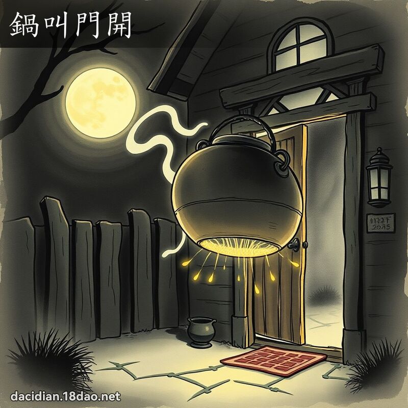 鍋叫門開 - 國語大辭典配圖