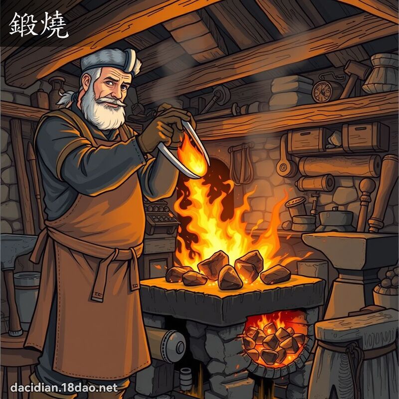 锻烧 - 国语大辞典配图