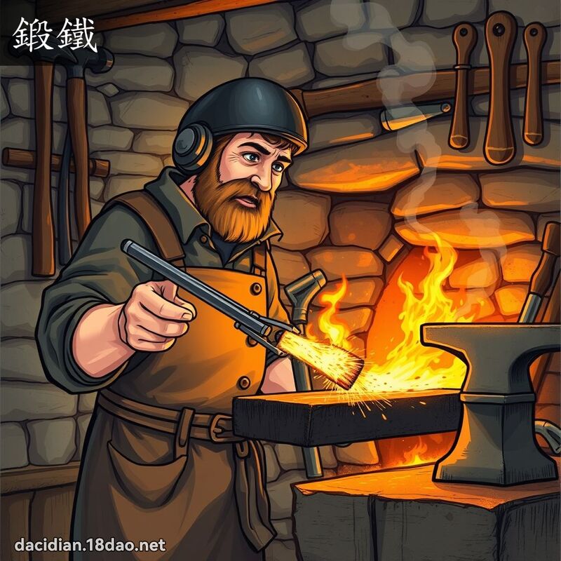 鍛鐵 - 國語大辭典配圖