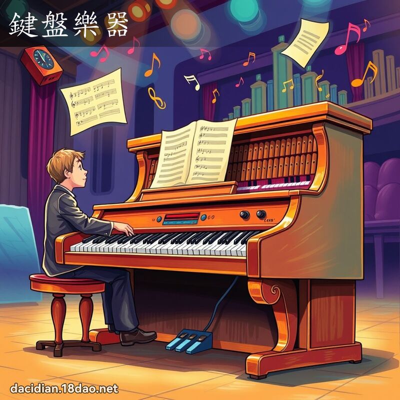 鍵盤樂器 - 國語大辭典配圖
