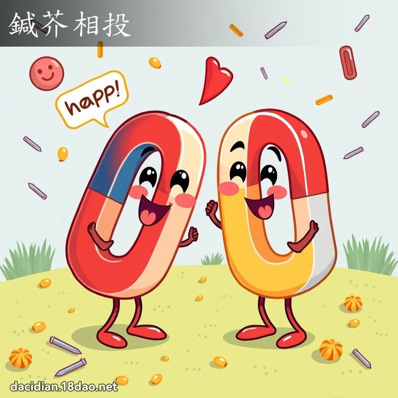 鍼芥相投 - 国语大辞典配图