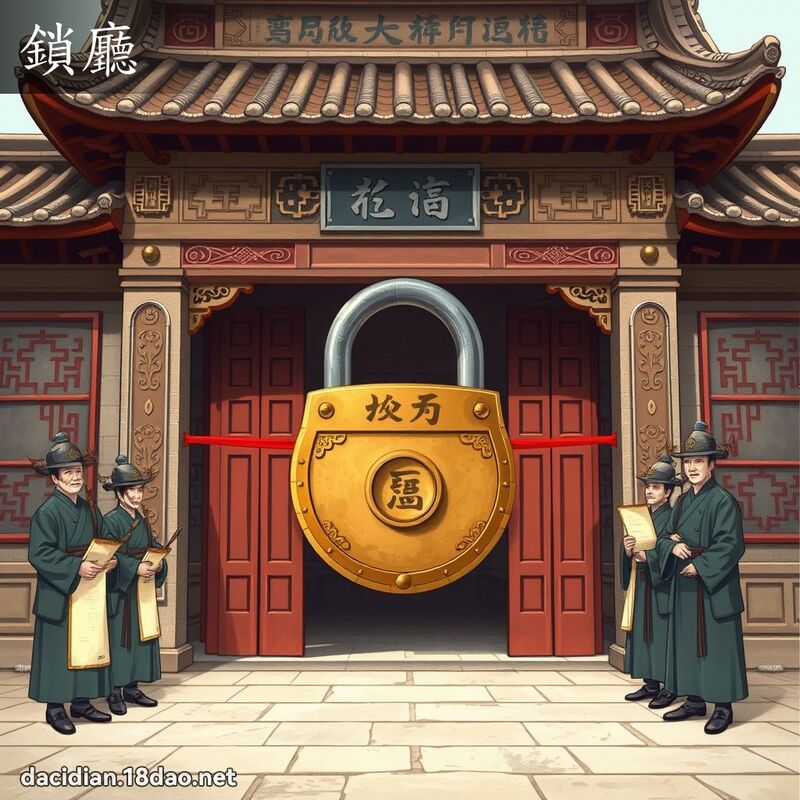 锁厅 - 国语大辞典配图