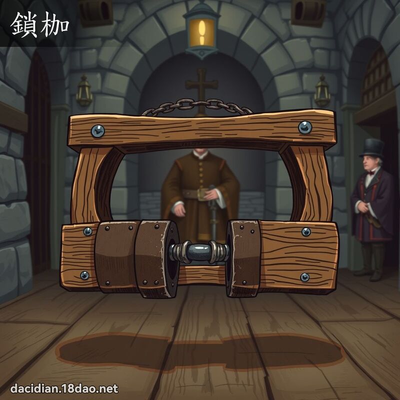 鎖枷 - 國語大辭典配圖