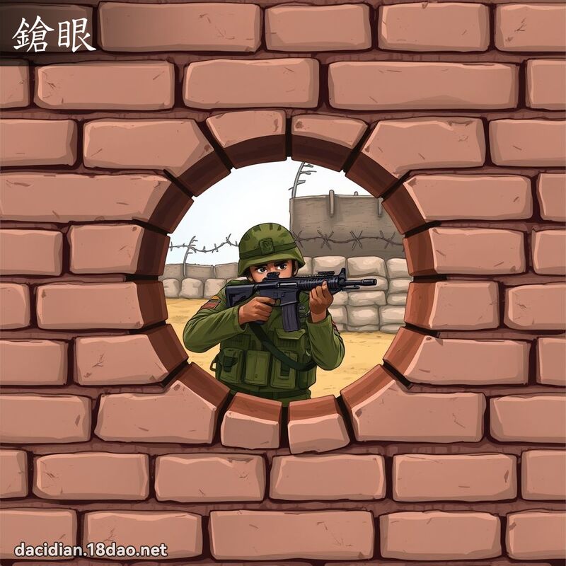 鎗眼 - 国语大辞典配图