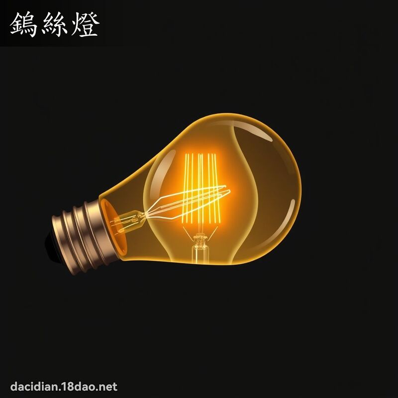 钨丝灯 - 国语大辞典配图