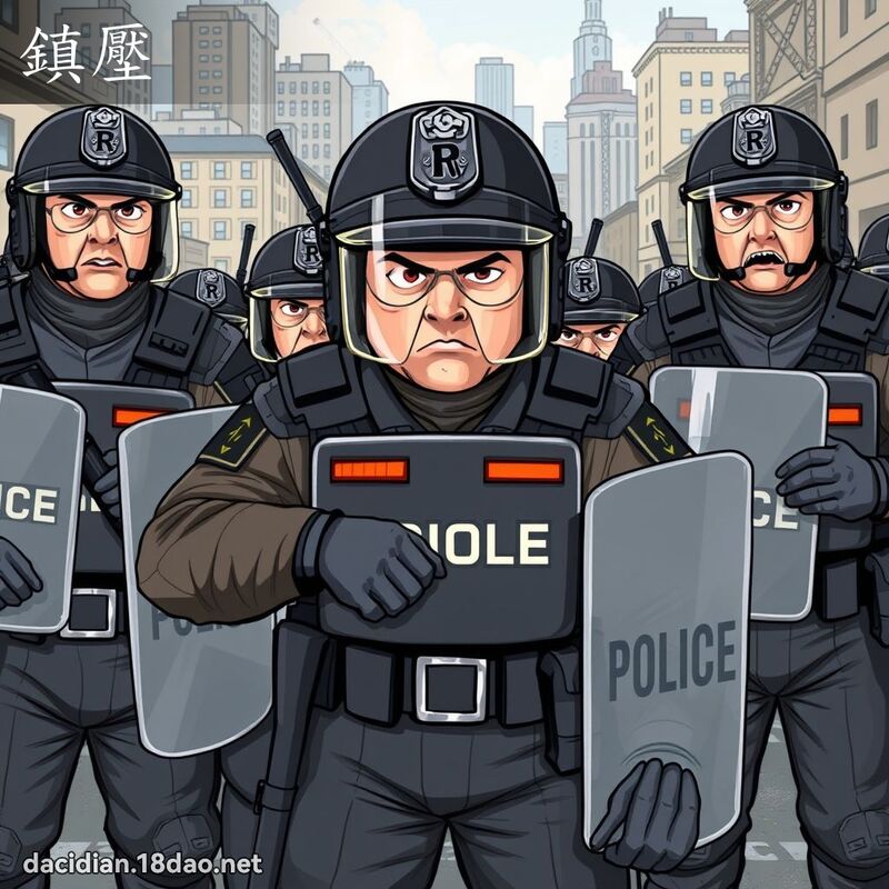 镇压 - 国语大辞典配图