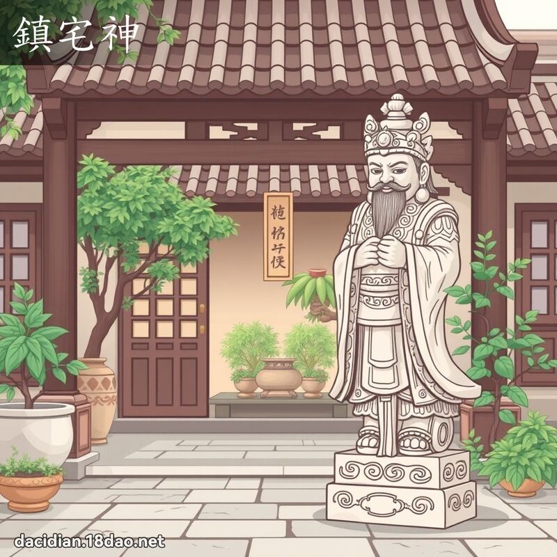 镇宅神 - 国语大辞典配图