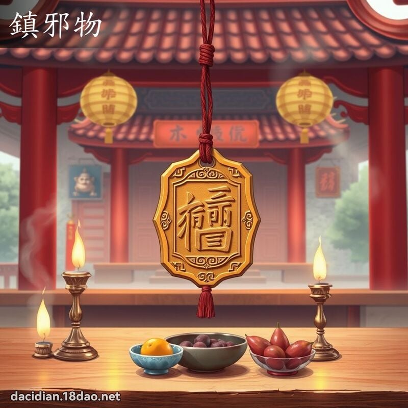 镇邪物 - 国语大辞典配图