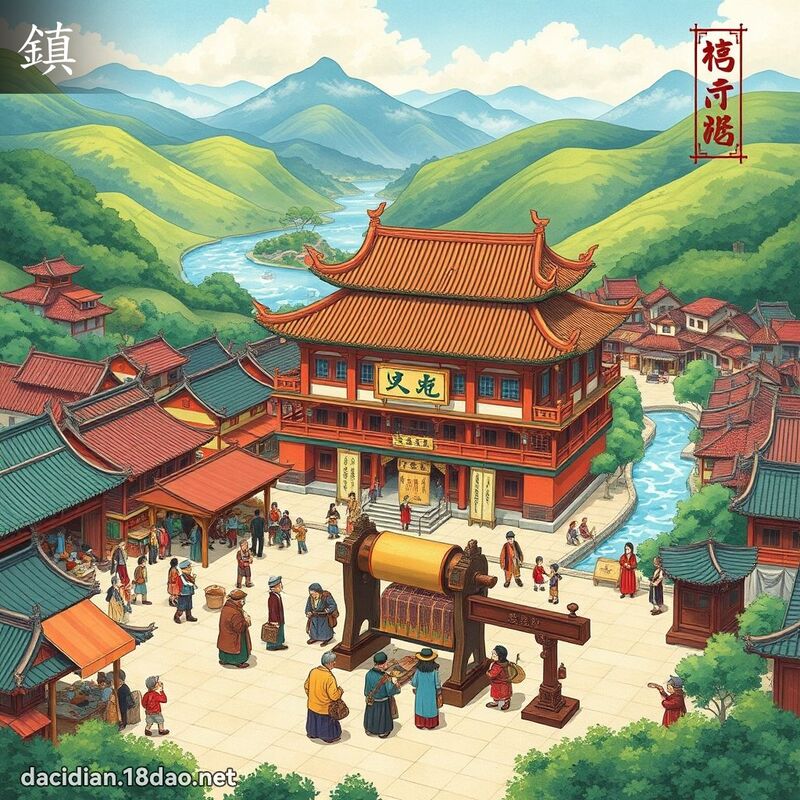 鎮 - 國語大辭典配圖