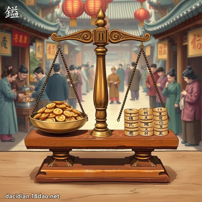 鎰 - 國語大辭典配圖