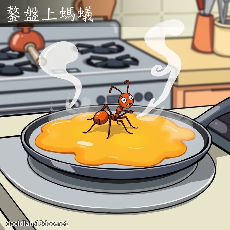 鏊盤上螞蟻 - 國語大辭典配圖