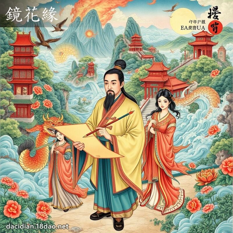 鏡花緣 - 國語大辭典配圖