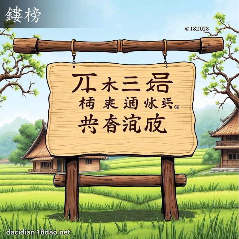 鏤榜 - 国语大辞典配图
