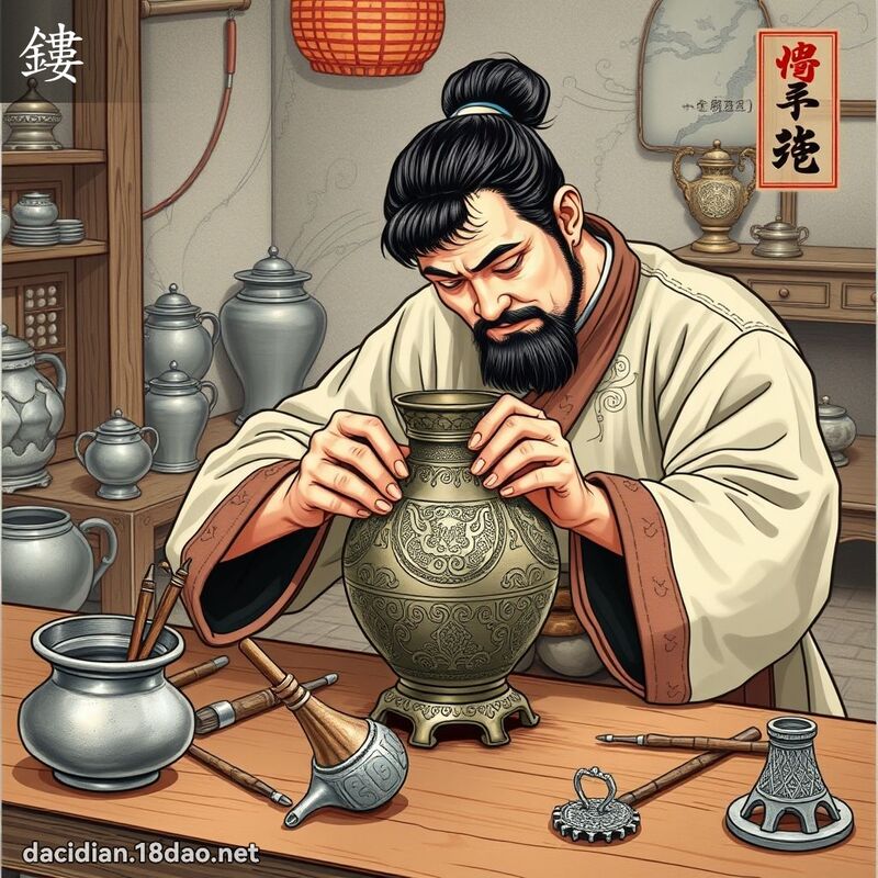 鏤 - 國語大辭典配圖