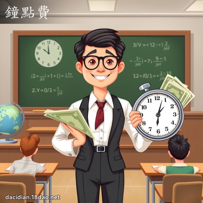 鐘點費 - 國語大辭典配圖