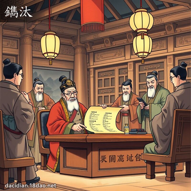 鐫汰 - 国语大辞典配图