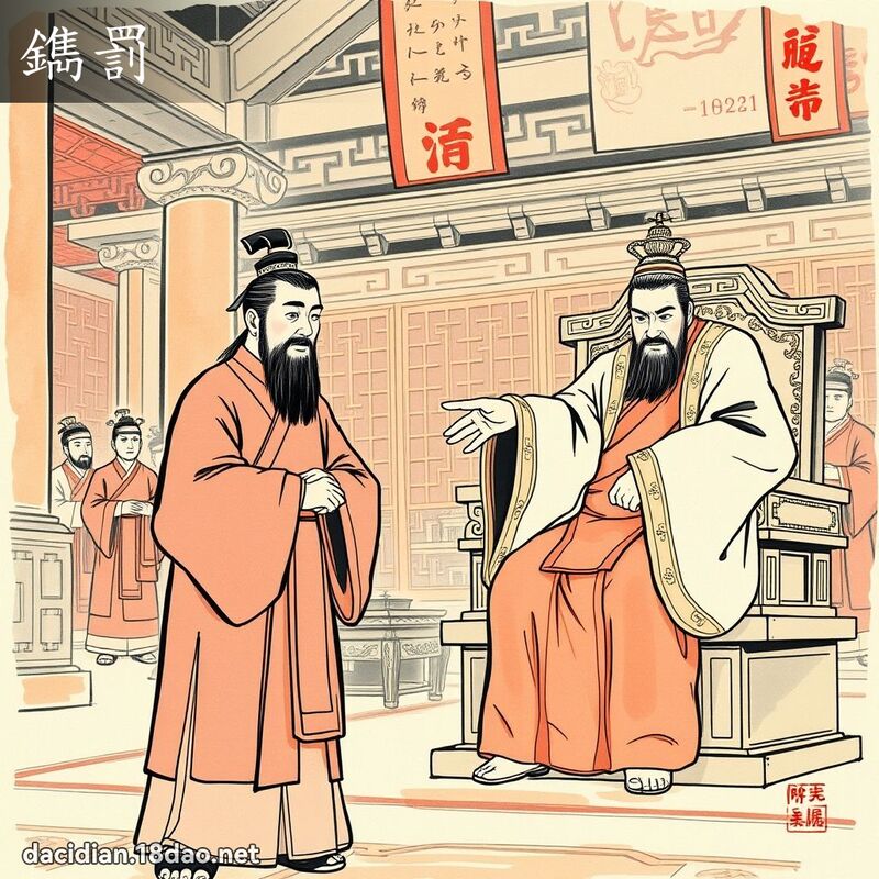 鐫罰 - 國語大辭典配圖