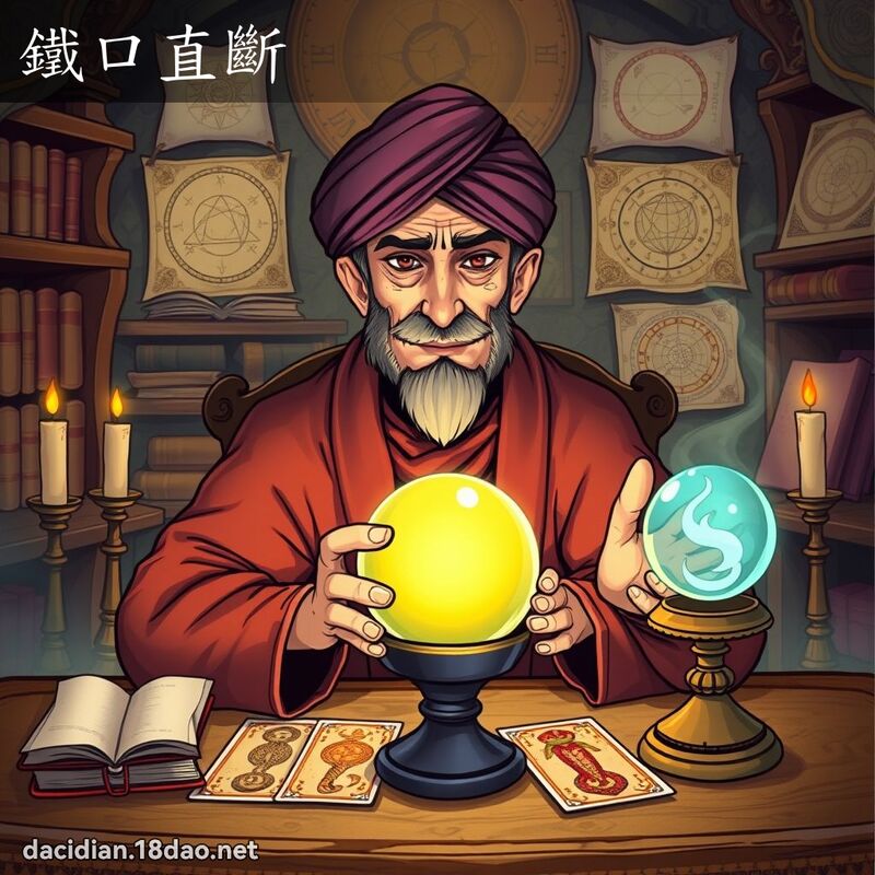 鐵口直斷 - 國語大辭典配圖
