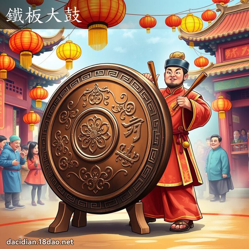 鐵板大鼓 - 國語大辭典配圖