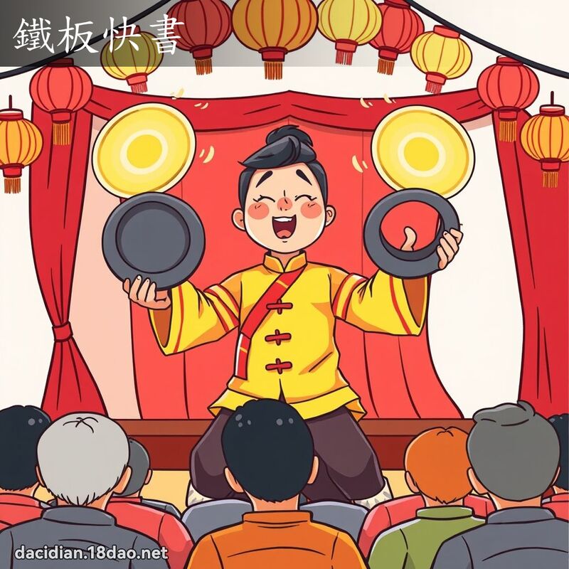 鐵板快書 - 國語大辭典配圖
