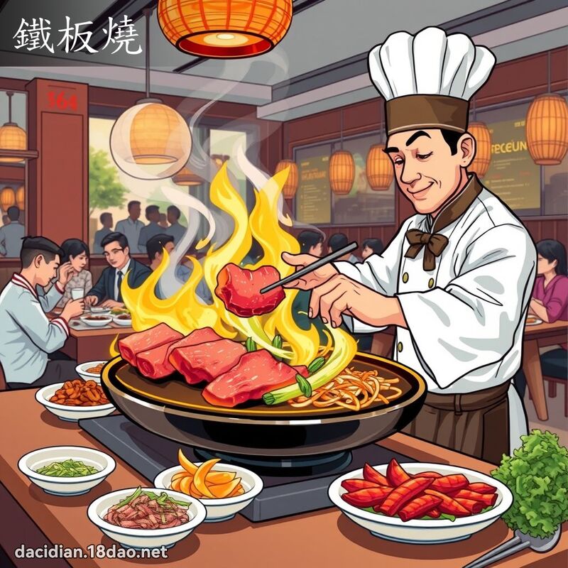 鐵板燒 - 國語大辭典配圖