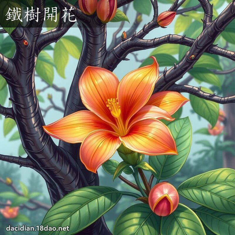 铁树开花 - 国语大辞典配图