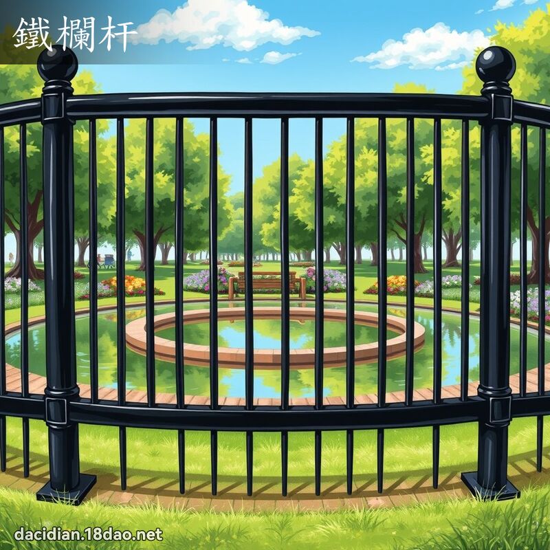铁栏杆 - 国语大辞典配图
