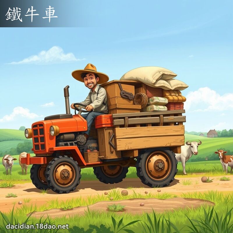 鐵牛車 - 國語大辭典配圖
