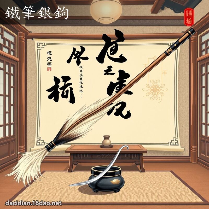 铁笔银鉤 - 国语大辞典配图