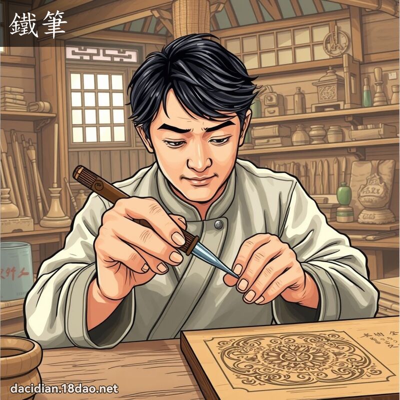 鐵筆 - 國語大辭典配圖