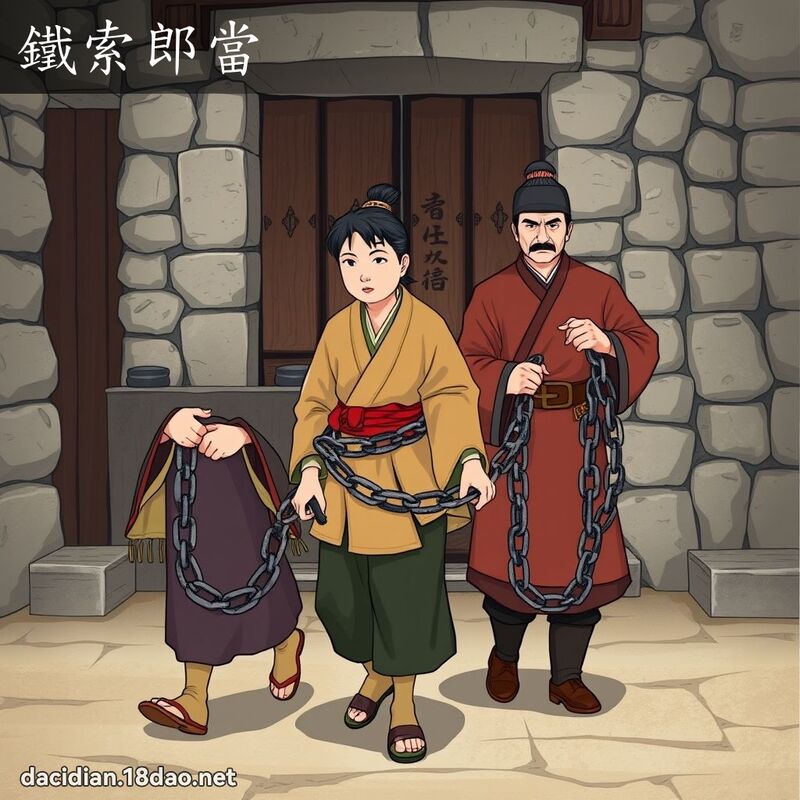 鐵索郎當 - 國語大辭典配圖