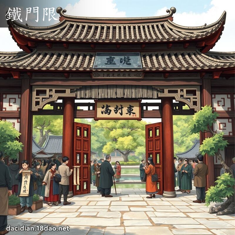 鐵門限 - 國語大辭典配圖