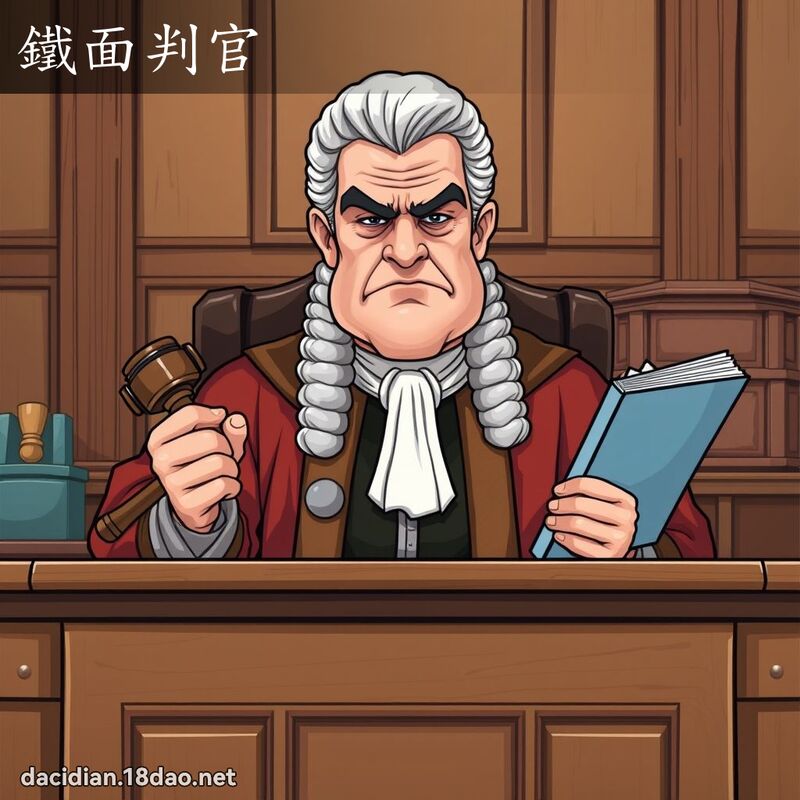 铁面判官 - 国语大辞典配图