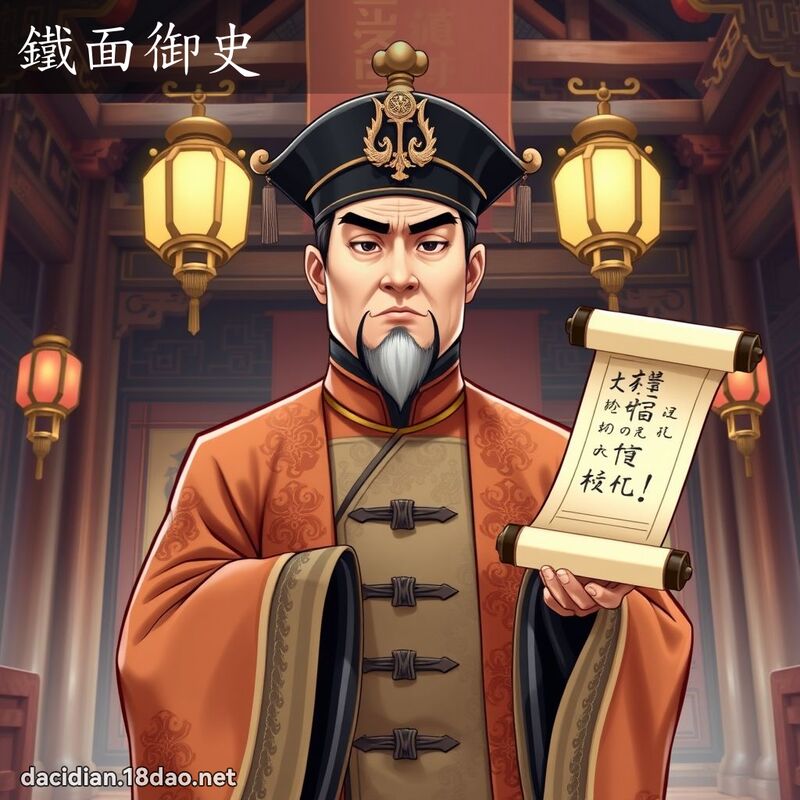 鐵面御史 - 國語大辭典配圖