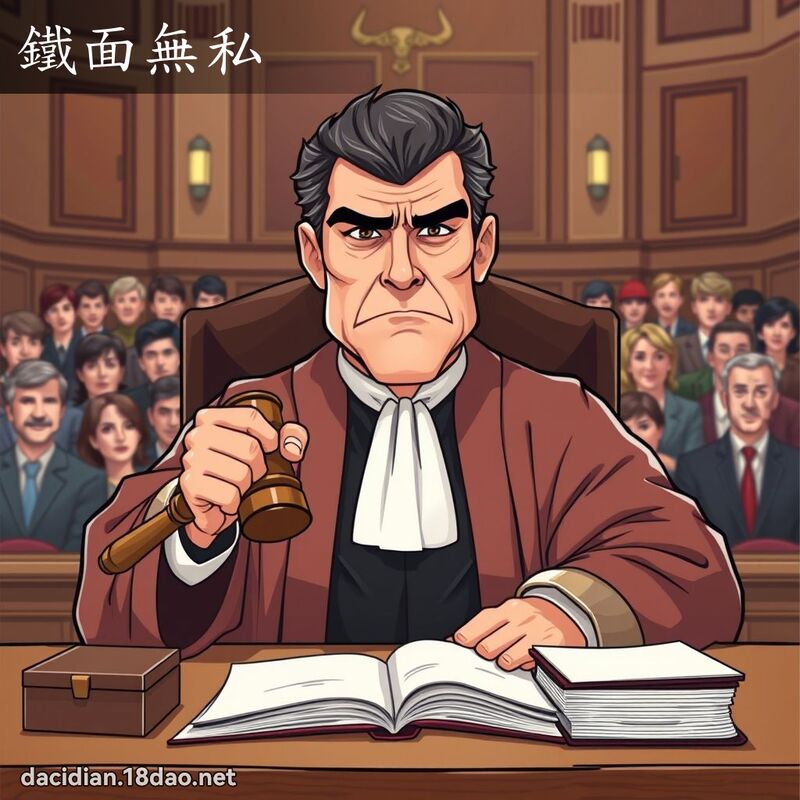 鐵面無私 - 國語大辭典配圖