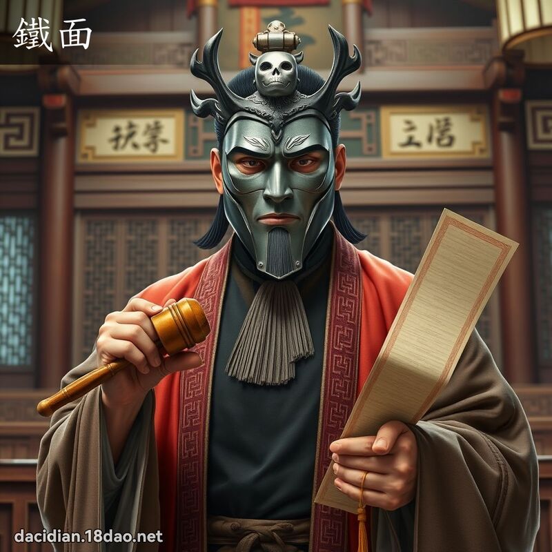 鐵面 - 國語大辭典配圖