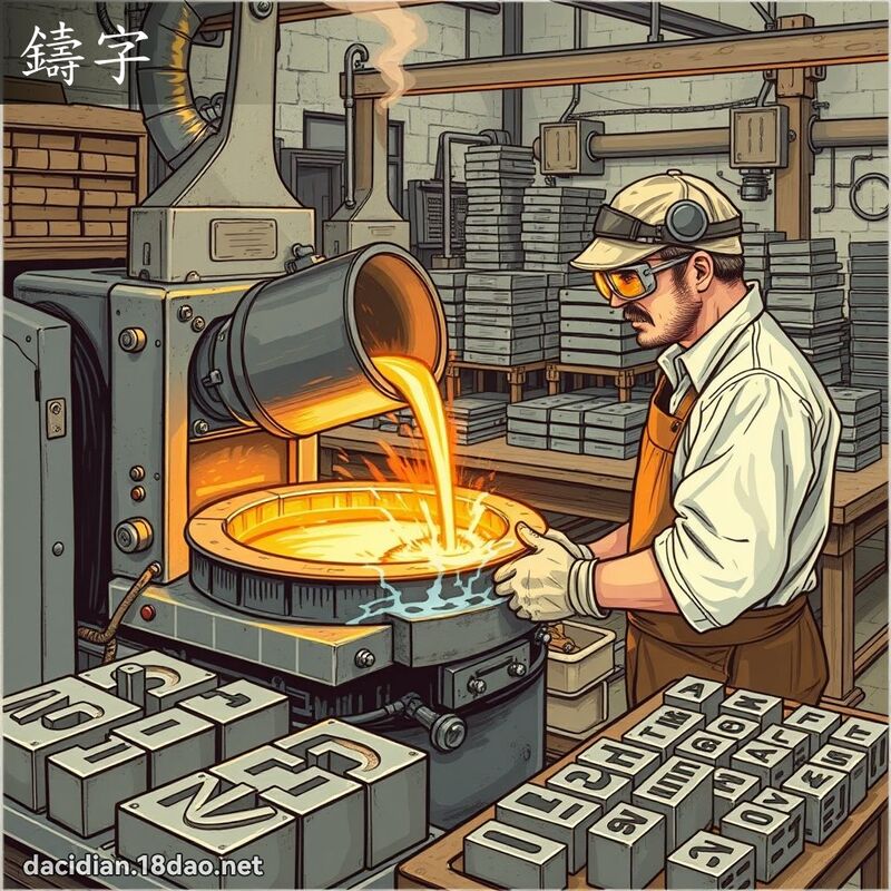 铸字 - 国语大辞典配图