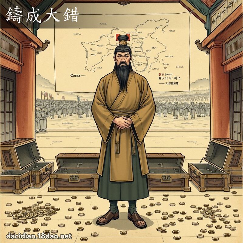 铸成大错 - 国语大辞典配图