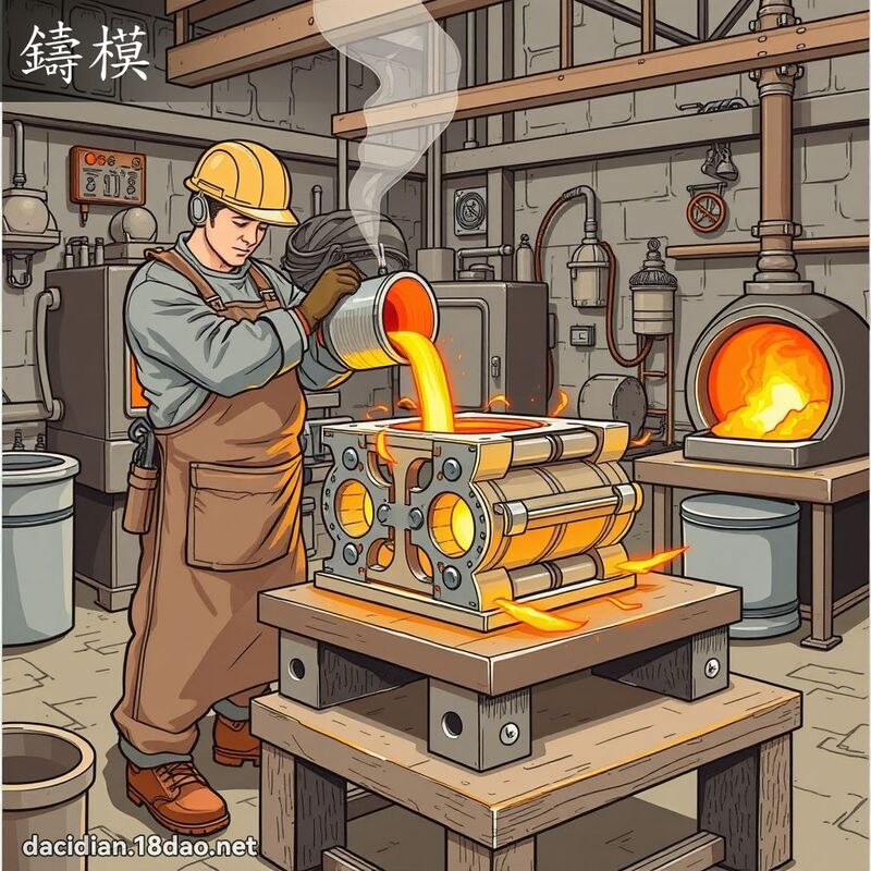 铸模 - 国语大辞典配图