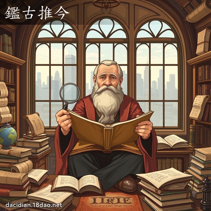 鑑古推今 - 国语大辞典配图
