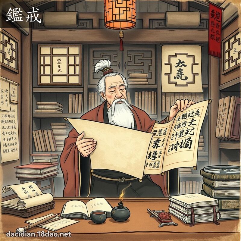 鑑戒 - 國語大辭典配圖