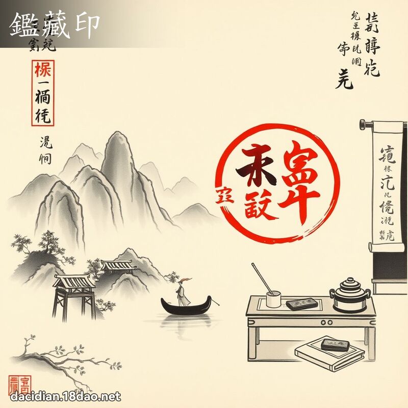 鑑藏印 - 国语大辞典配图