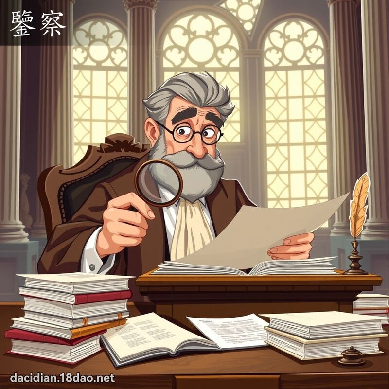 鑒察 - 國語大辭典配圖